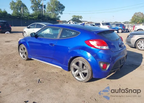 2013 Hyundai Veloster Turbo W/Black из США, поврежденный, VIN KMHTC6AE3DU146100